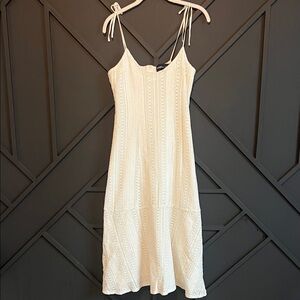 Kendall & Kylie Cream Midi Dress